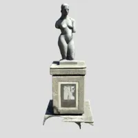 Miniatura del modelo 3D de la escultura Torso de René Samuel Román